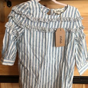 NWT Striped Listiele shirt, size Small, Junior